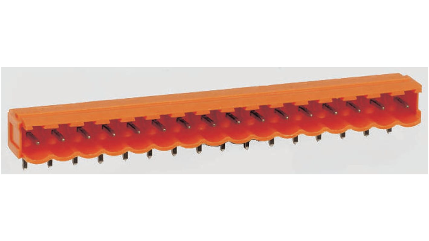 Weidmuller, 5.08mm Pitch, OMNIMATE SL, 5 Way, Right Angle, Pluggable Terminal Block, Header, Through Hole, Solder