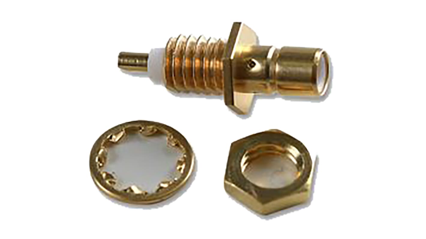 Radiall, Jack Panel Mount SMB Connector, 50Ω, Solder Termination, Straight Body