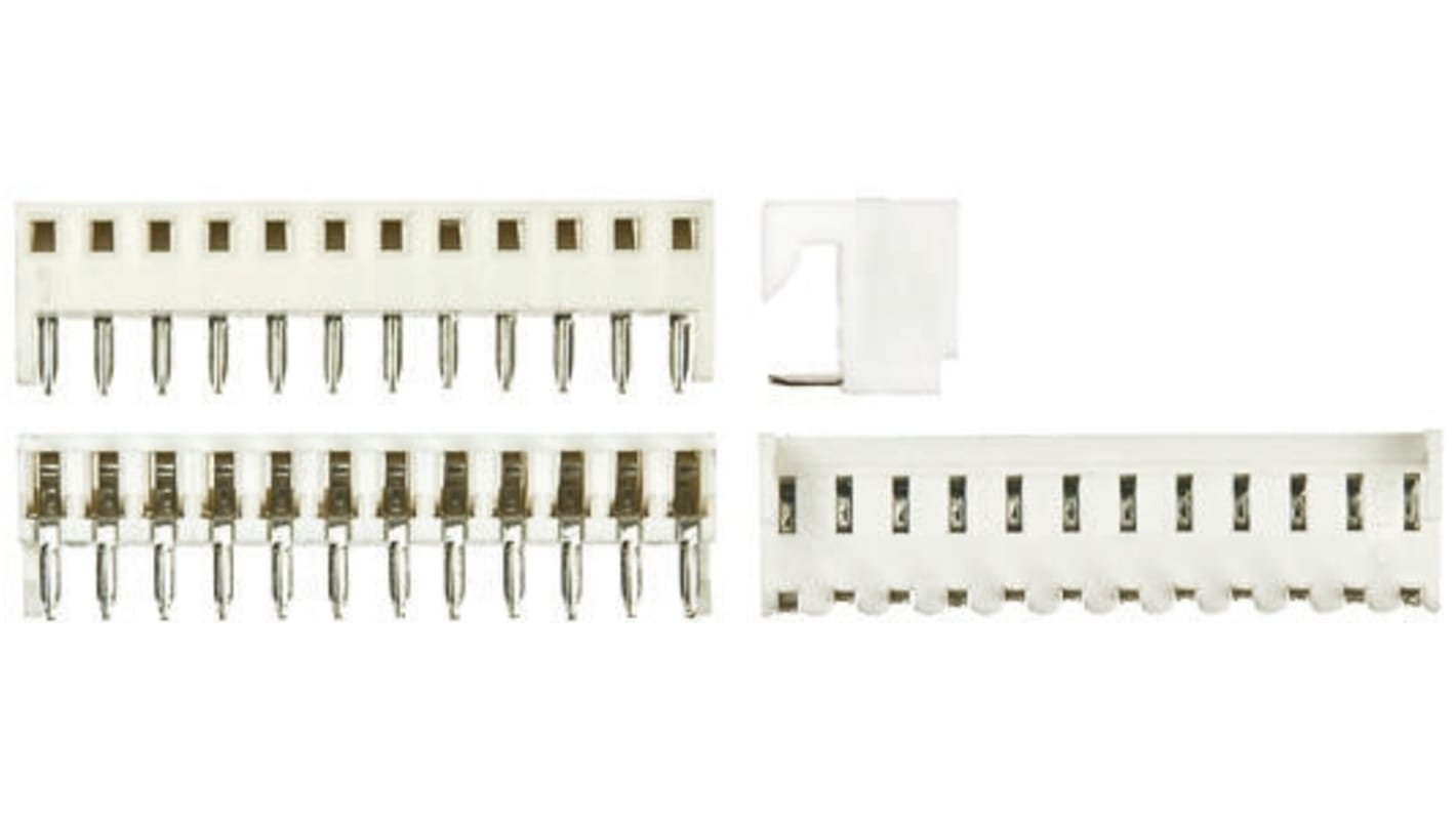 Presa PCB Molex, 12 vie, 1 fila, passo 2.54mm, Montaggio con foro passante