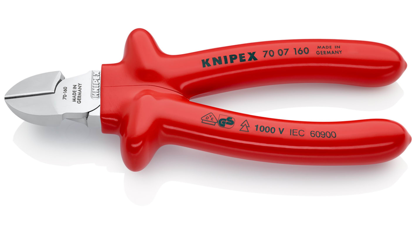 Knipex 70 07 160 VDE/1000V Insulated Side Cutters