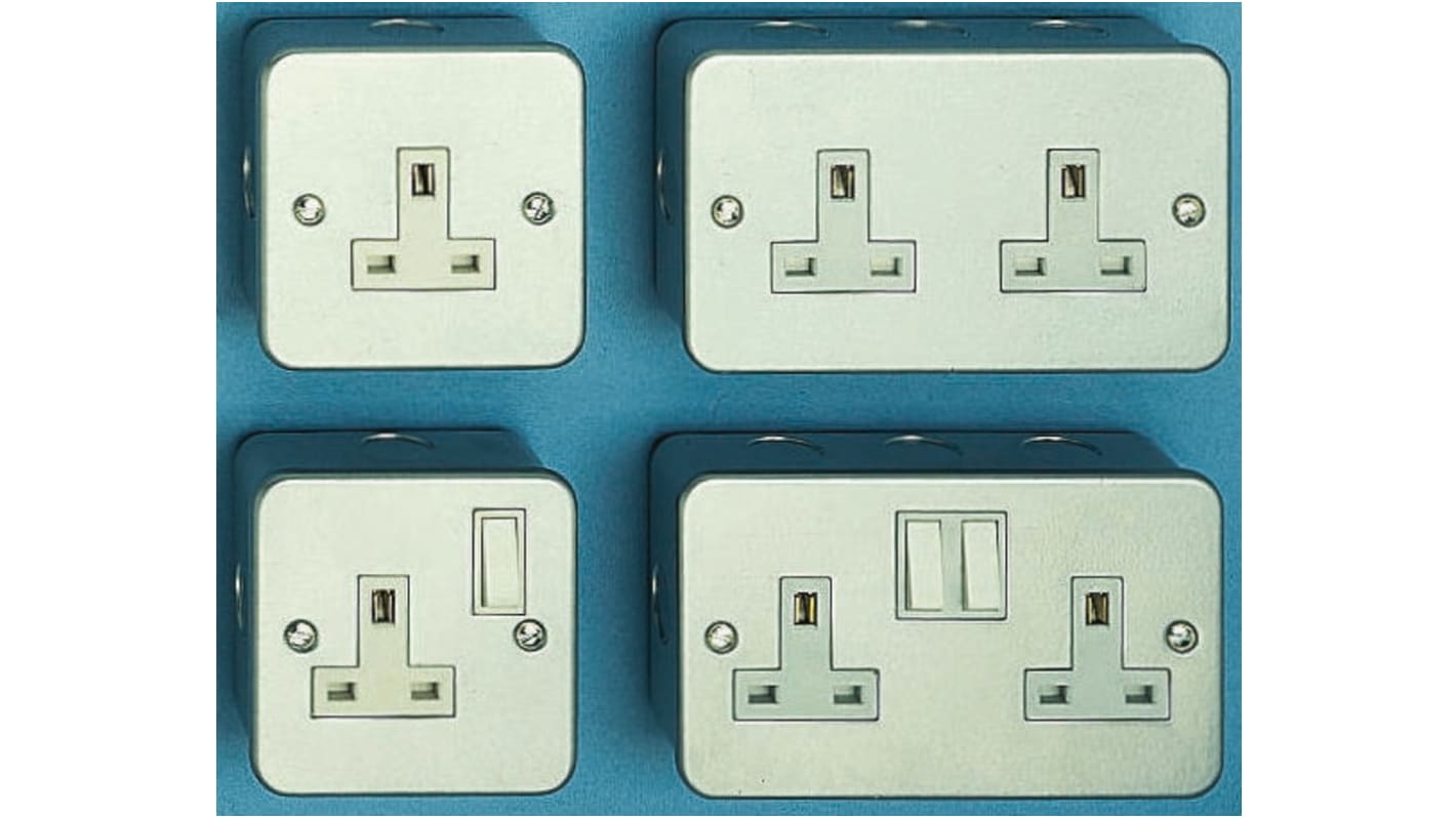 RS PRO 1 Gang Power Socket, 13A, Type G - British