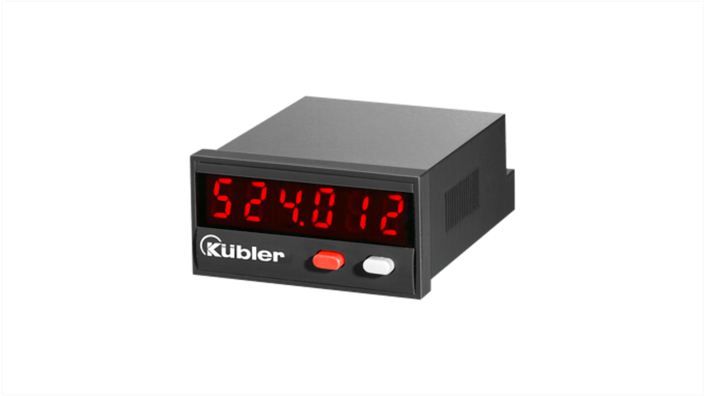 Kübler CODIX 524 Aufwärts Zähler LED-Display 6-stellig, Stunden, Minuten, Sekunden, max. 60kHz, 10 → 30 V dc,