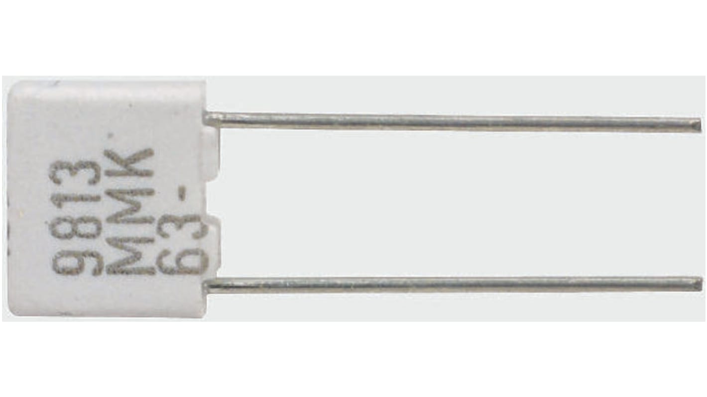 KEMET MMK Folienkondensator 22nF ±5% / 63 V ac, 100 V dc, THT Raster 5mm