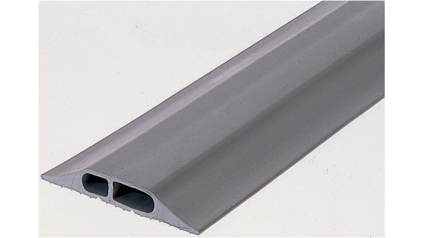 Protège câble Vulcascot, Ø interne: 15 x 10mm, long. 9m Gris