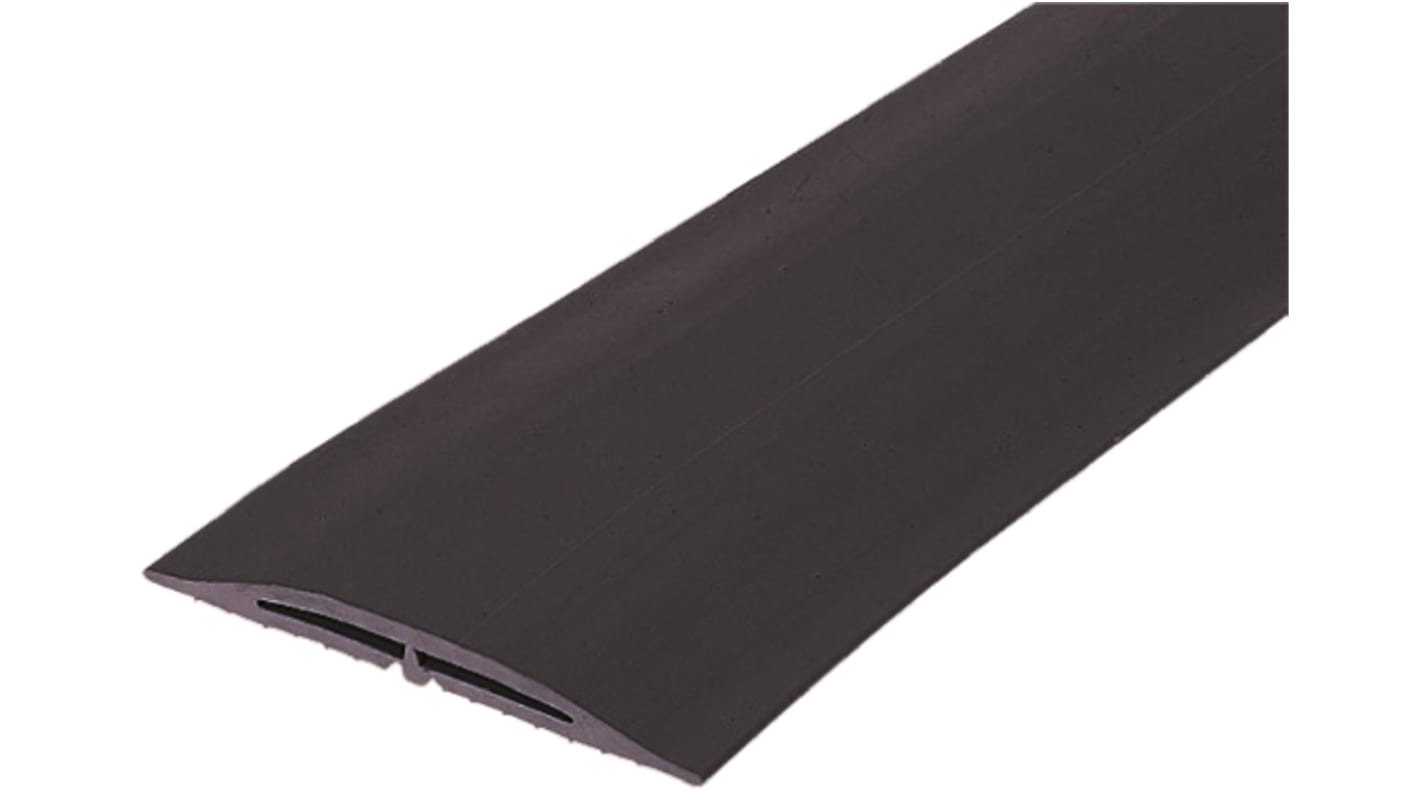 RS PRO 3m Black Cable Cover in Rubber, 100mm Inside dia.