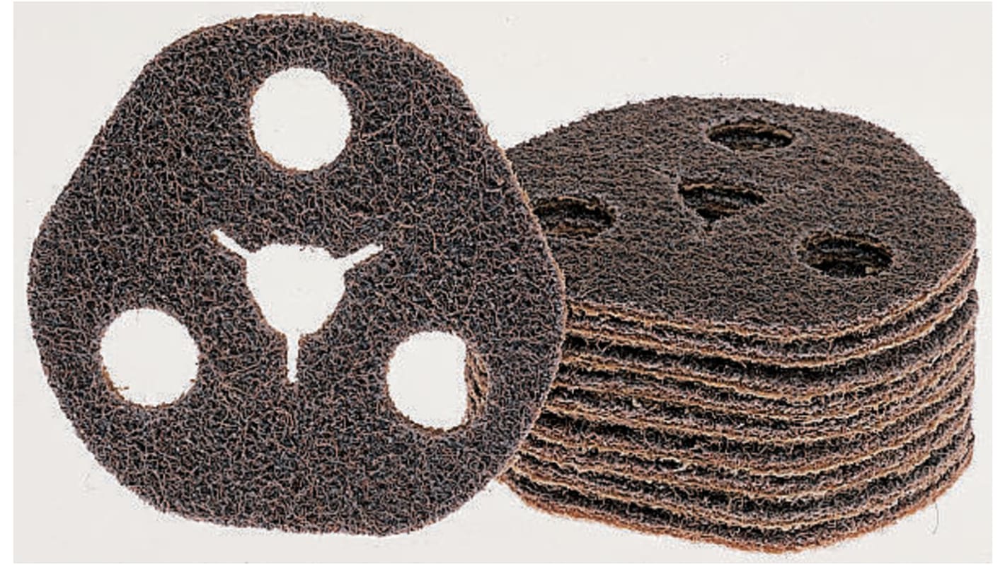Norton Aluminium Oxide Grinding Disc, 115mm, Medium Grade, P60 Grit, 10 in pack