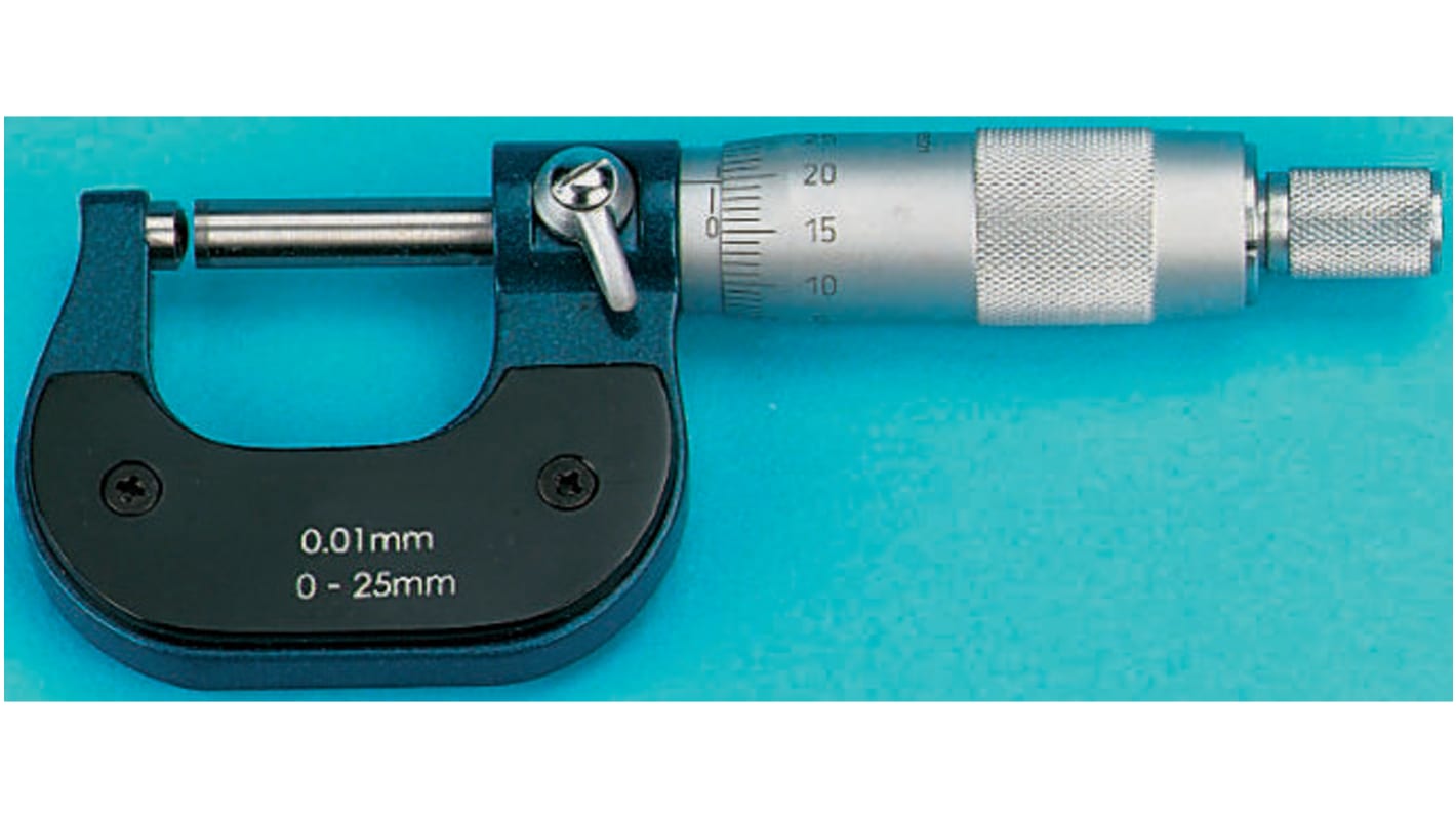 Micrómetro RS PRO ±0,01 mm Métrico Con calibración UKAS