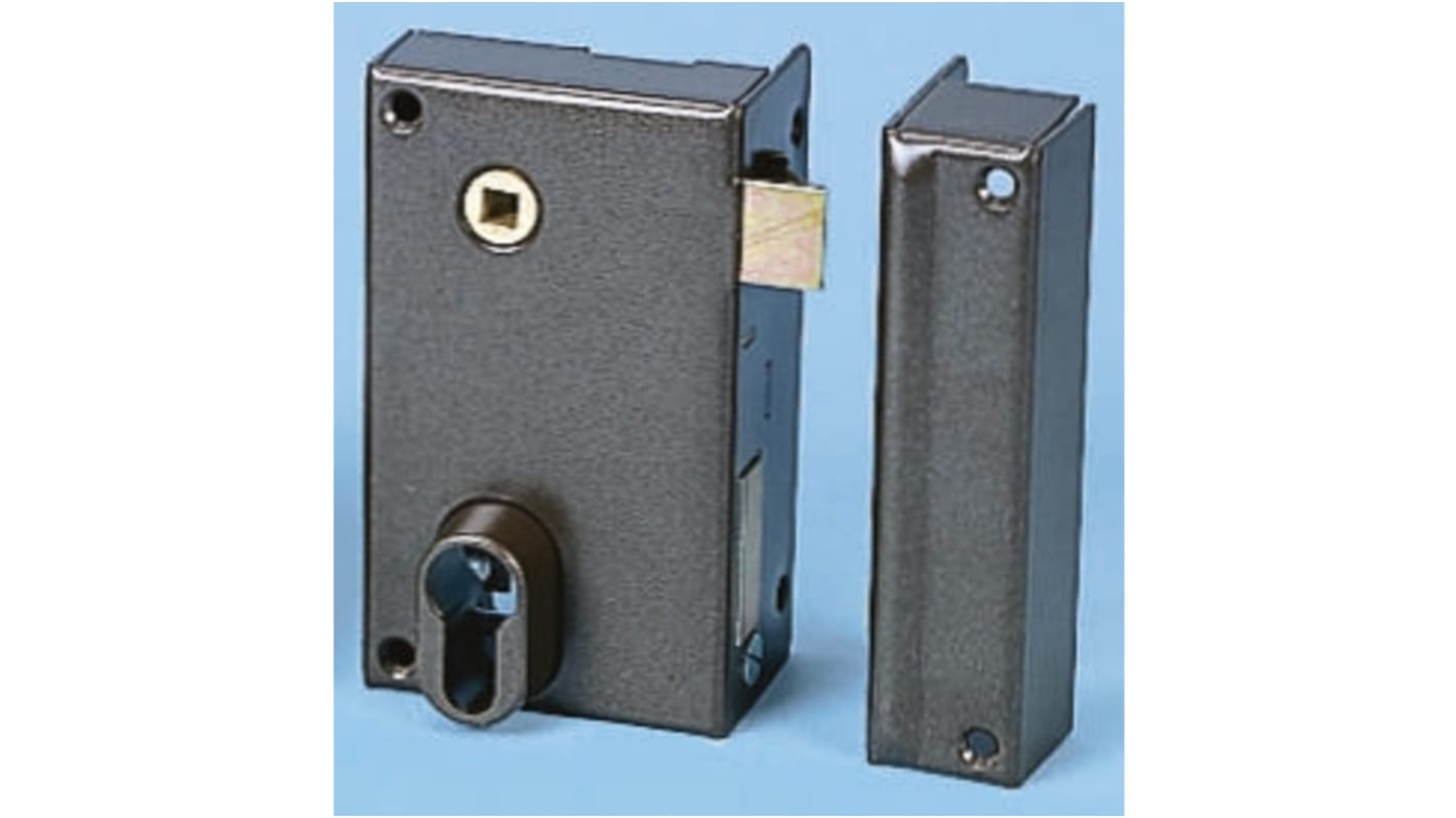 Vachette Steel Rim Lock, 125 x 73mm Cutout