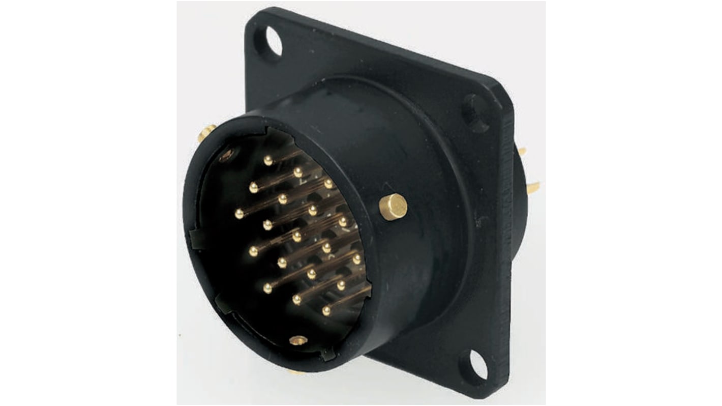 Amphenol Limited, 62LC, Copper 8 Way Panel Mount MIL Spec Circular Connector, Pin Contacts,Shell Size 12, Bayonet
