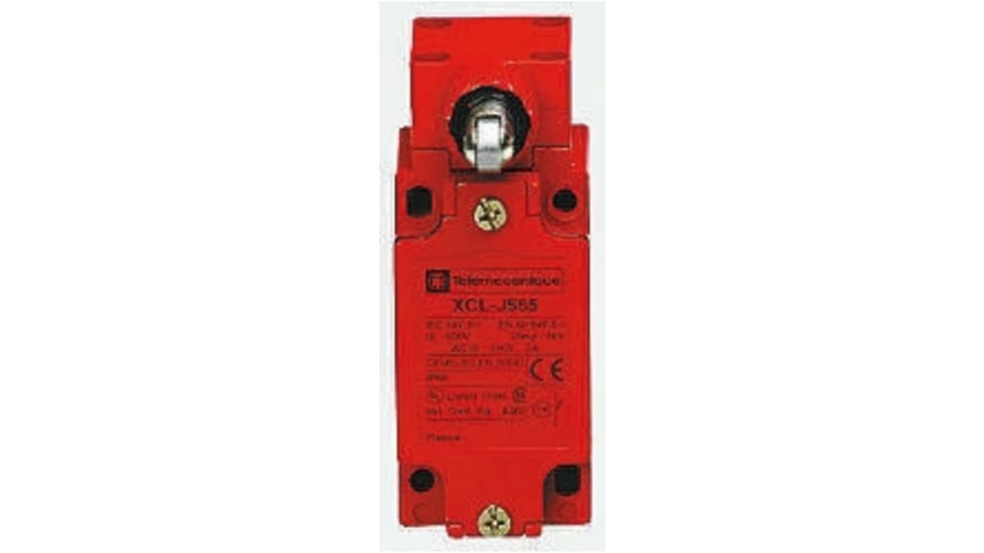 Telemecanique Sensors XCL-J Series Roller Plunger Limit Switch, NO/NC, IP66, Metal Housing