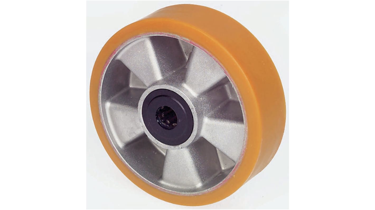 LAG Grey, Orange Polyurethane Abrasion Resistant, High Load Capacity, Laceration Resistant, Non-Marking Trolley Wheel,