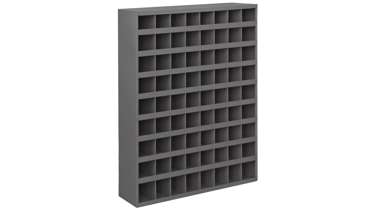 RS PRO Steel Storage Bin, 305mm x 857mm x 1067mm, Grey