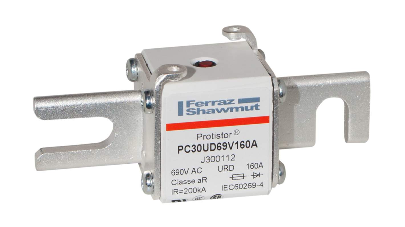 Mersen 160A German Standard Fuse, 30, 700V, 77mm