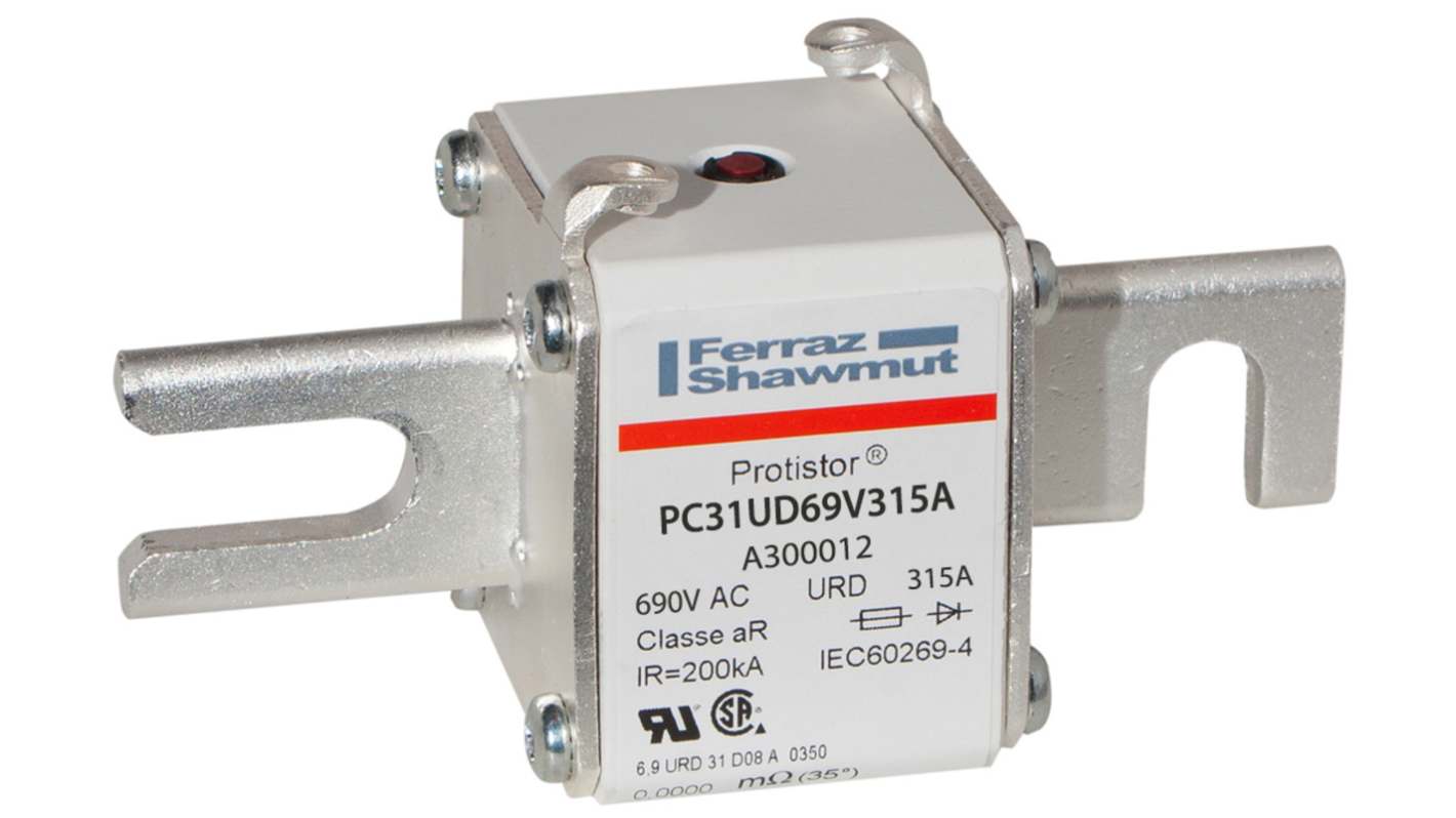 Mersen 315A German Standard Fuse, 31, 700V, 77mm