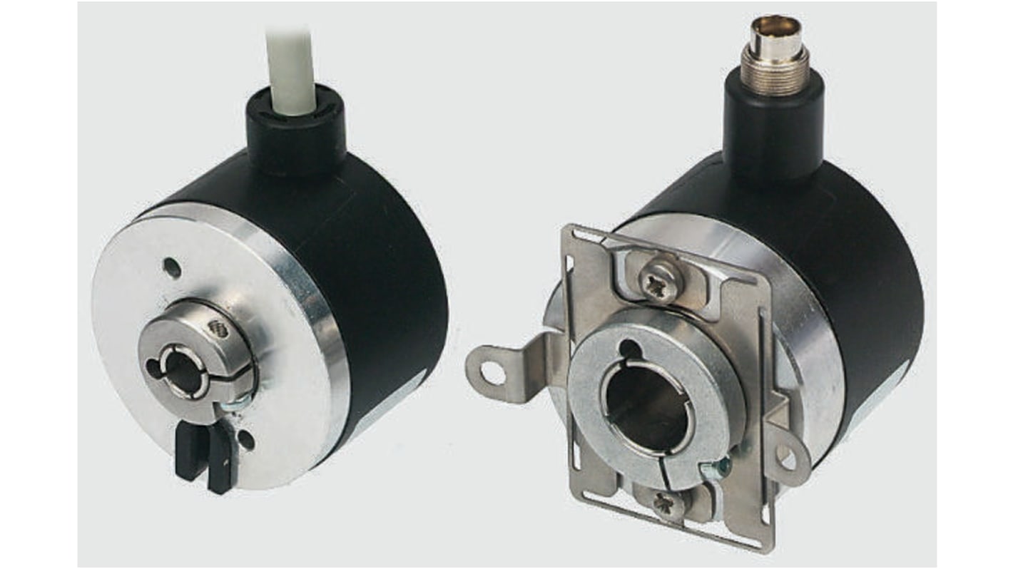 Baumer BHK Series Optical Incremental Encoder, 1024 ppr, RS422, TTL Signal, Hollow Type, 12mm Shaft