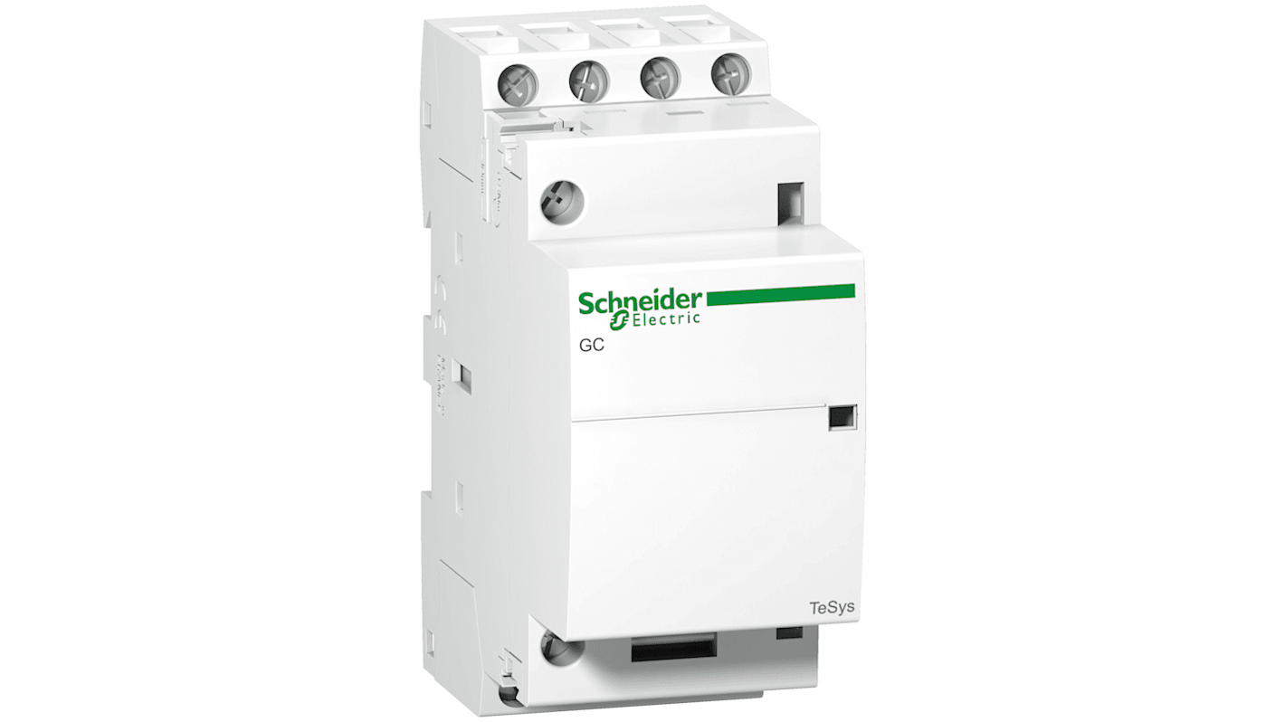 Schneider Electric TeSys GC GC25 Contactor, 230 V ac Coil, 4-Pole, 25 A, 2NO + 2NC, 415 V ac