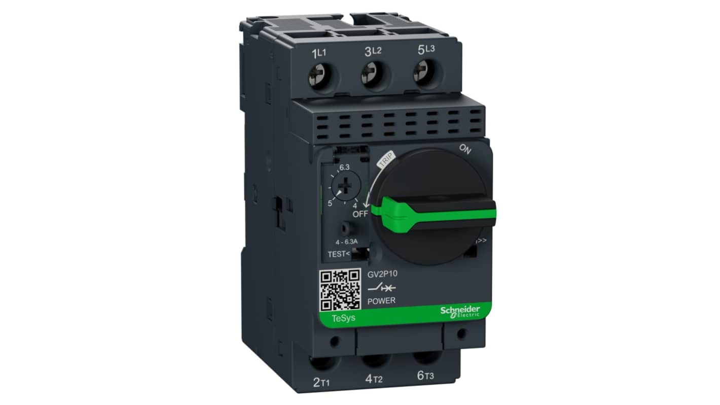 Interruttore automatico del motore Schneider Electric, 4 → 6,3 A TeSys