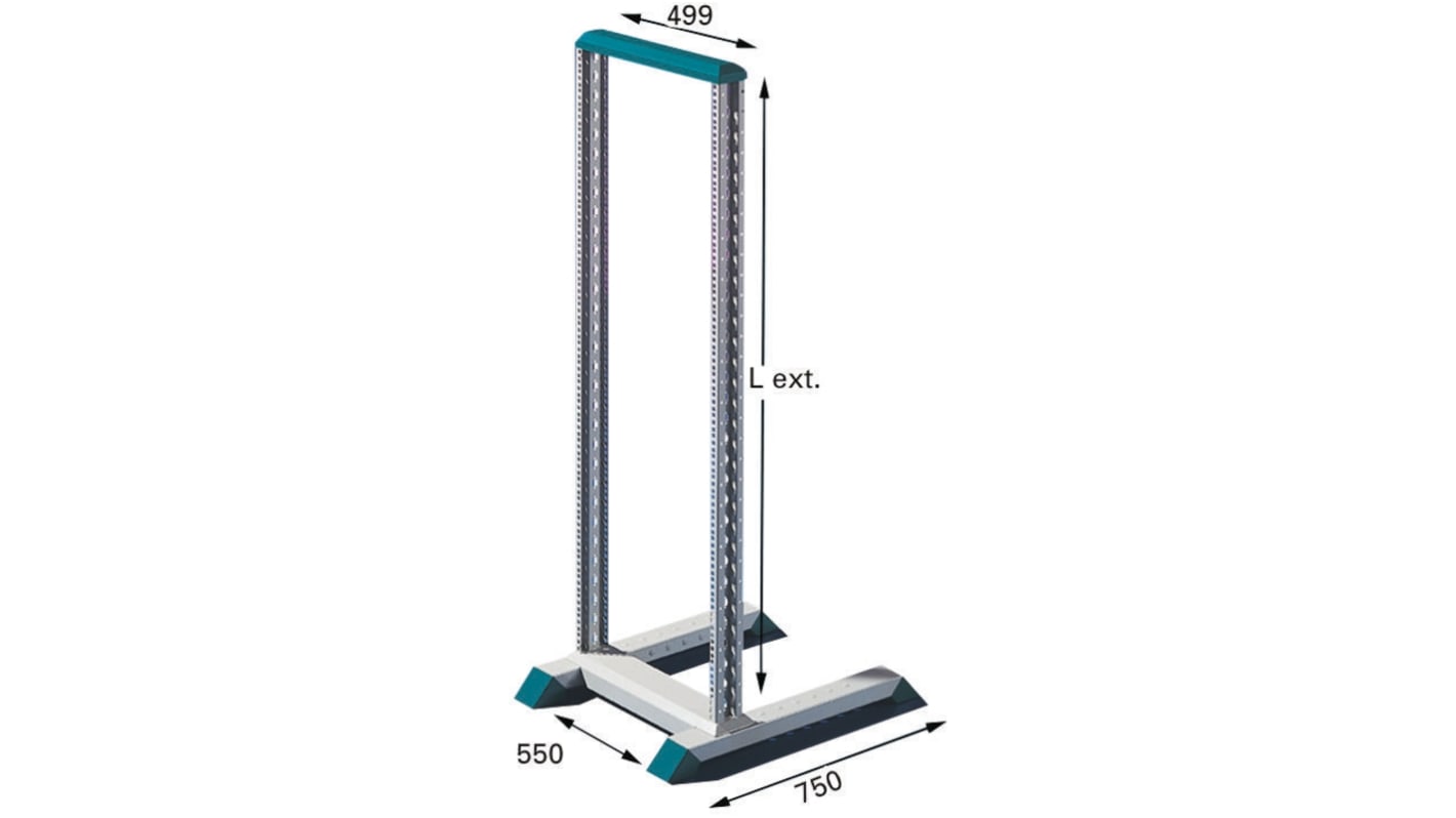 Armadio Rack 40U Rittal serie DATARACK in Acciaio
