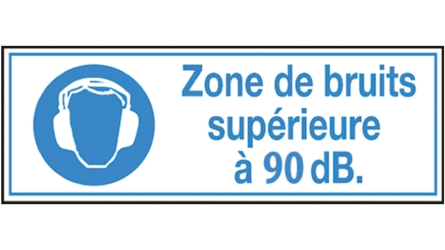 "Zone De Bruits Superieure A 90 dB", in Francese