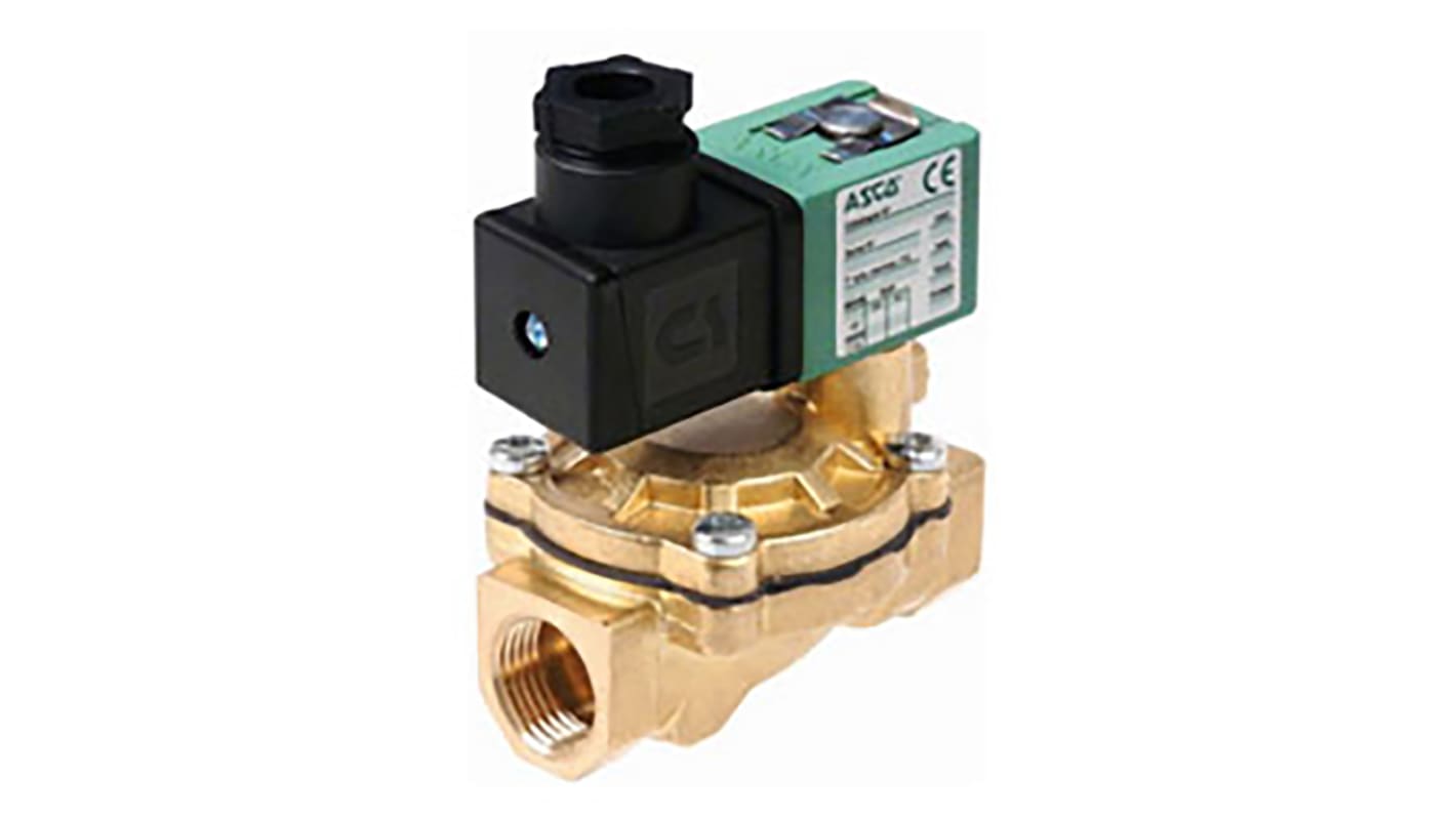 EMERSON – ASCO Solenoid Valve SCE238D004.24/DC, 2 port(s) , NC, 24 V dc, 3/4in