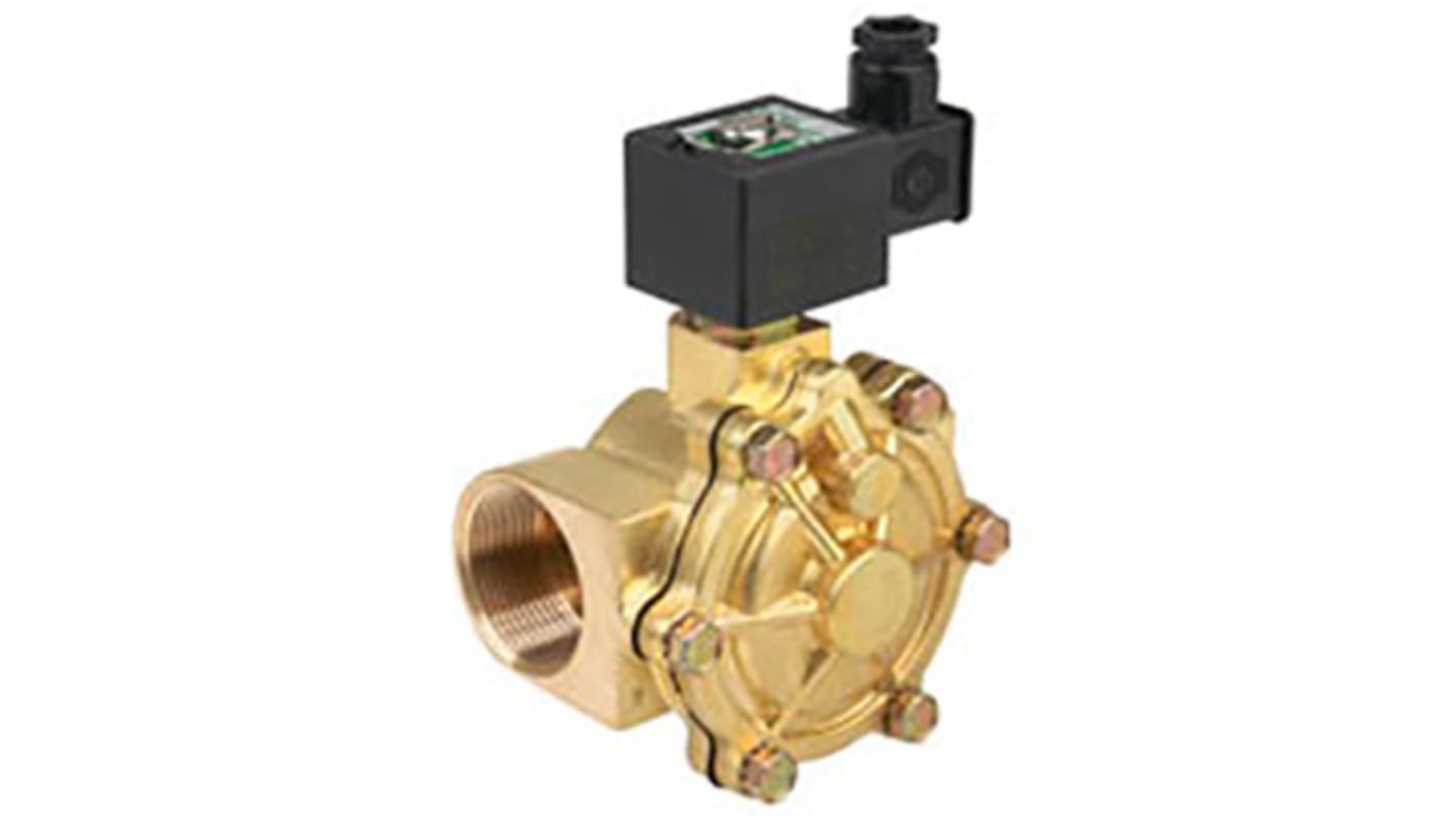 EMERSON ? ASCO Solenoid Valve SCE210D022-230 VCA, 2 port(s) , NC, 230 V ac, 1-1/2in