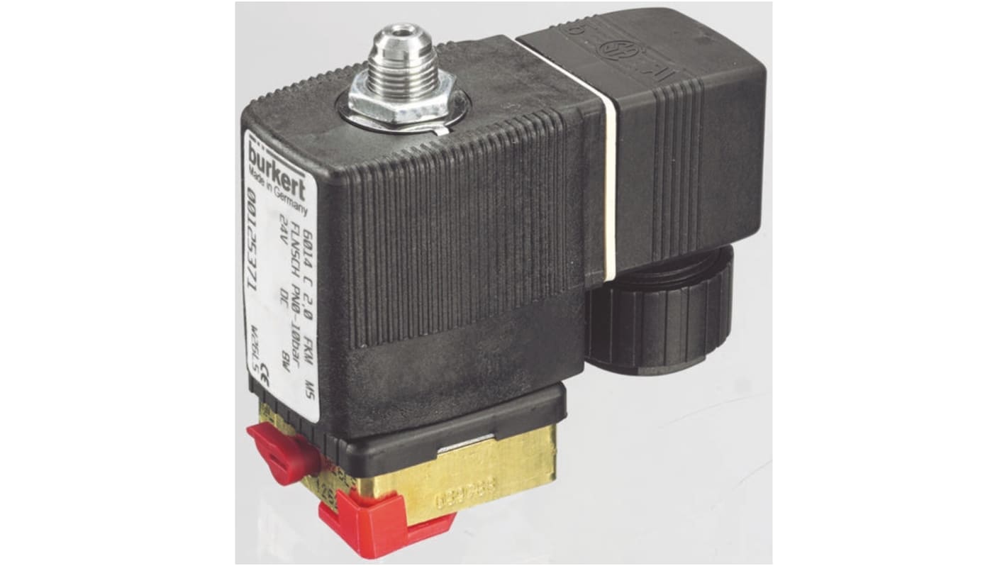 Elettrovalvola NC Burkert, 10 bar max, 3 porte , 230 V c.a., 1/8poll