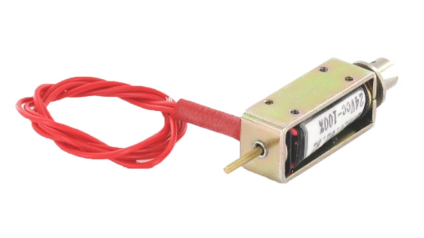 Lineární solenoid, 24 V DC, 30 x 12,7 x 10 mm