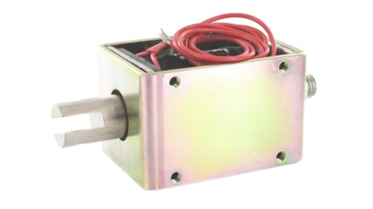 Pull Action DC D-Frame Solenoid, 24mm stroke, 19W, 12 V dc