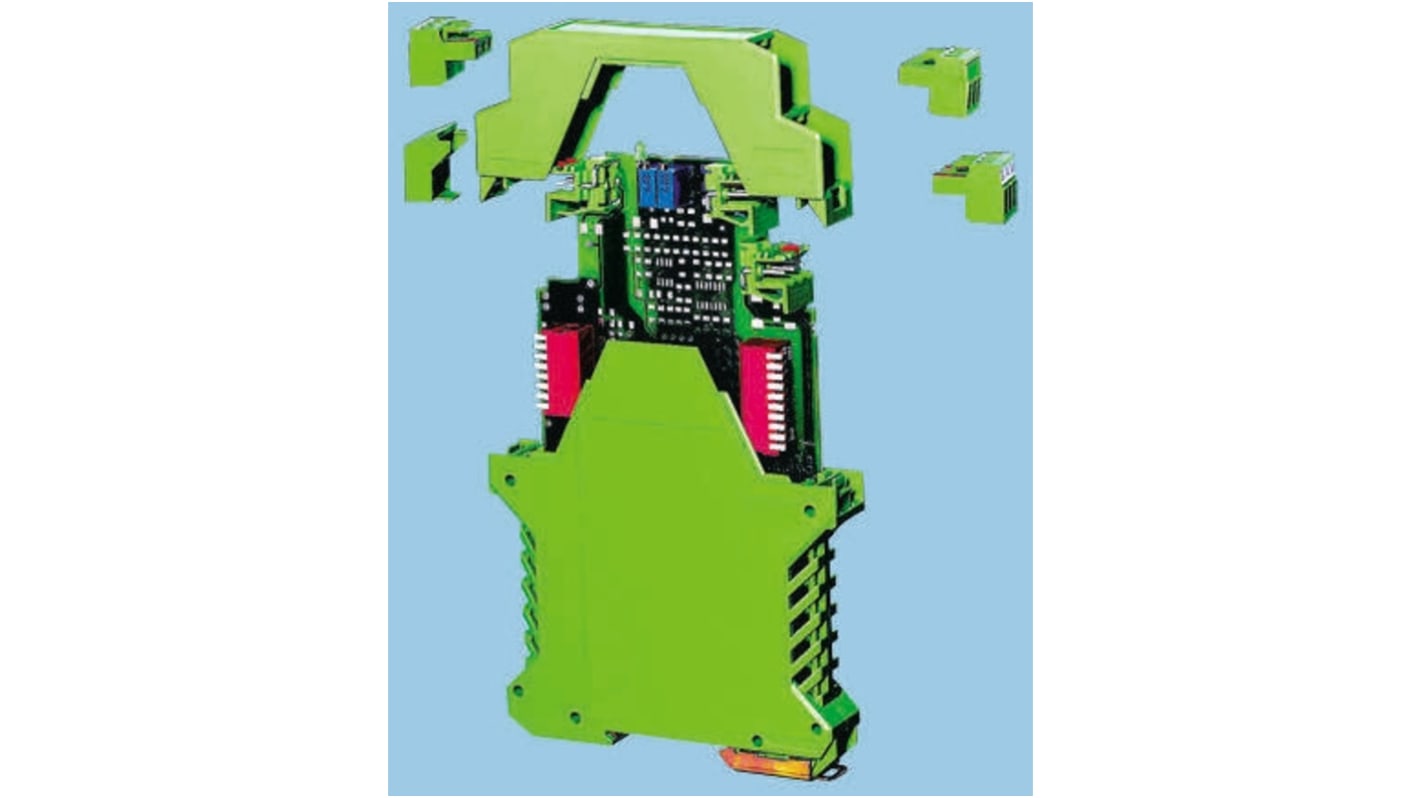 Contenitore guida DIN Phoenix Contact serie ME, Colore verde, Poliammide