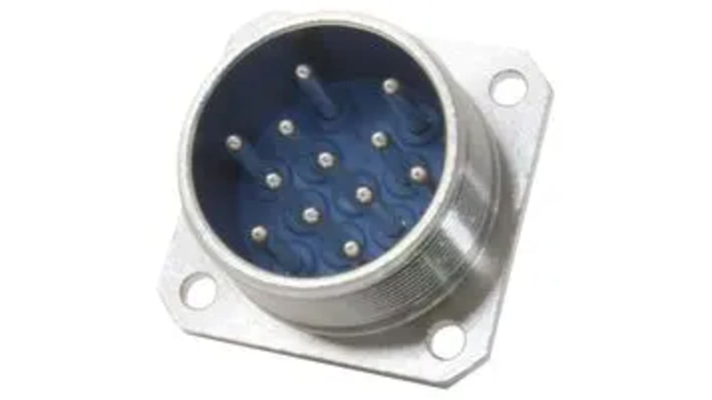 Jaeger Circular Connector, 12 Contacts, Panel Mount, Male