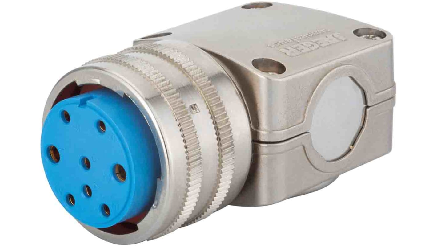 Jaeger Circular Connector, 4 Contacts, Cable Mount, Male, IP50, IP54, 5326 Series