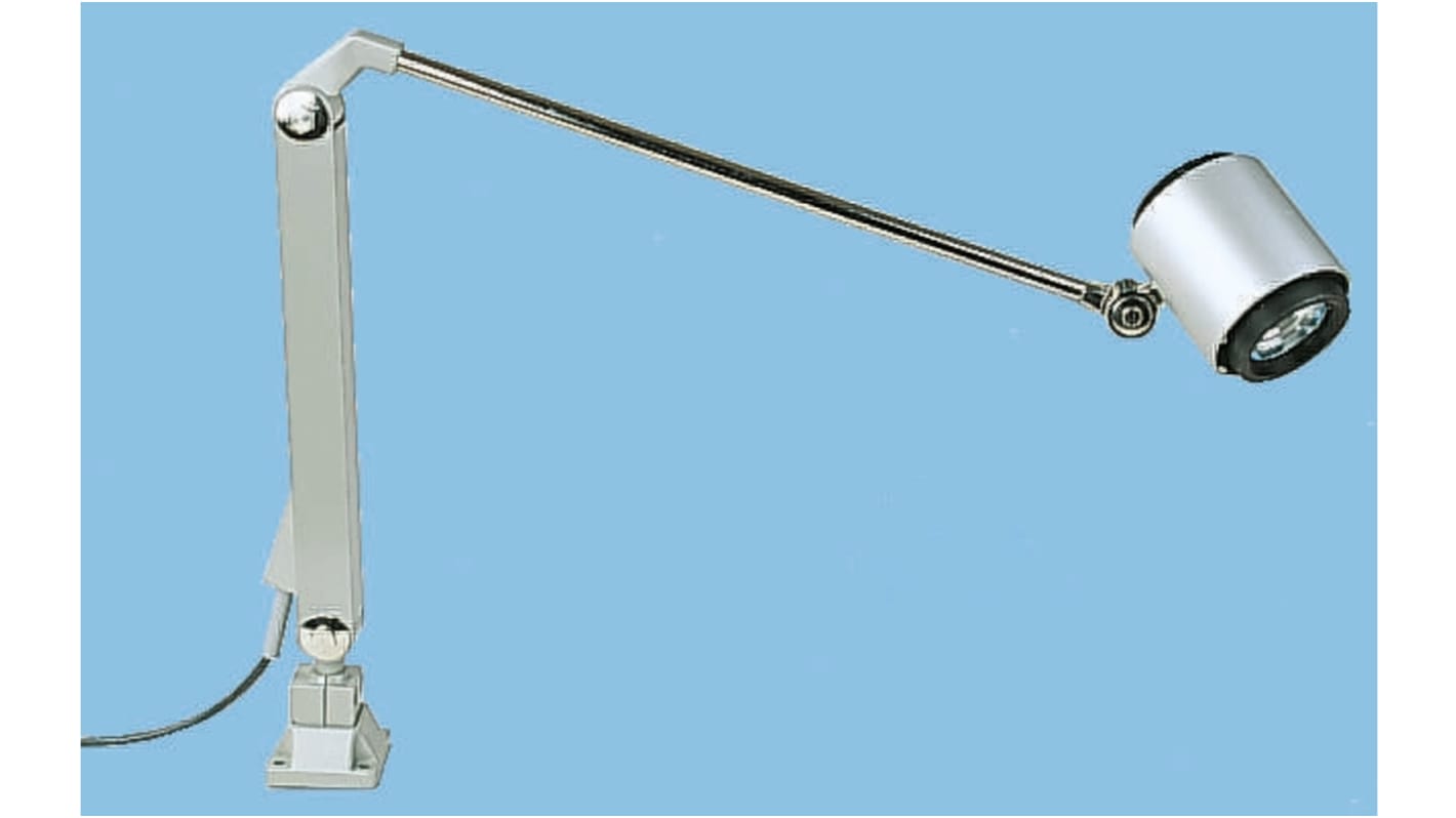 Waldmann Maskinlampe, 230 V, 20 W, Lyskilde: Halogen, Leddelt, Arm: 705mm, Rækkevidde: 705mm Leddelt arm Type C -