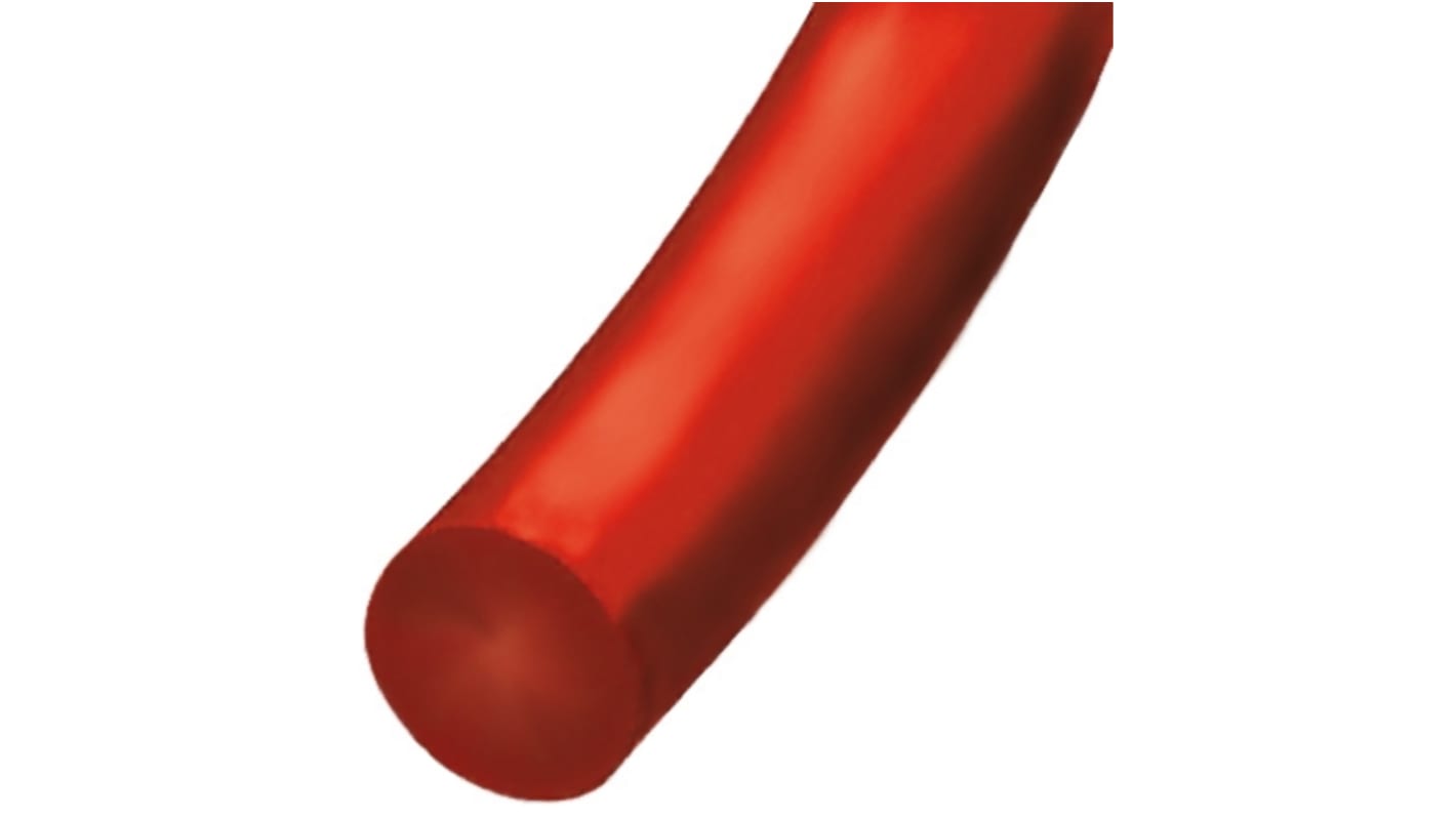 RS PRO 30m 2mm diameter Red Round Polyurethane Belt for use with 20mm minimum pulley diameter