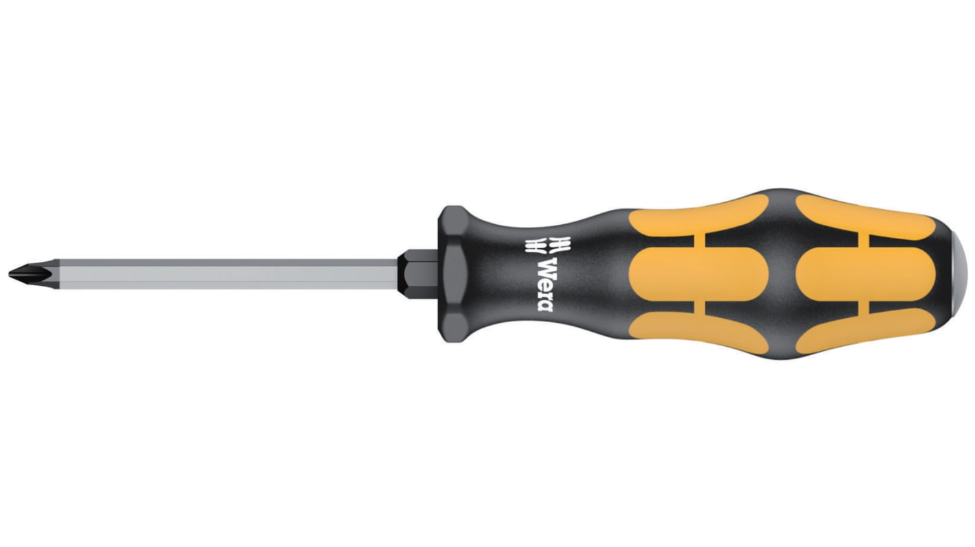 Wera Phillips  Screwdriver, PH1 Tip, 90 mm Blade