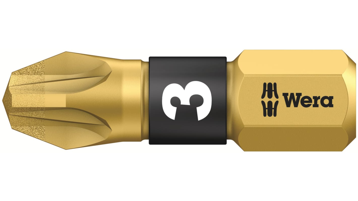 Wera Pozidriv Screwdriver Bit, PZ3 Tip