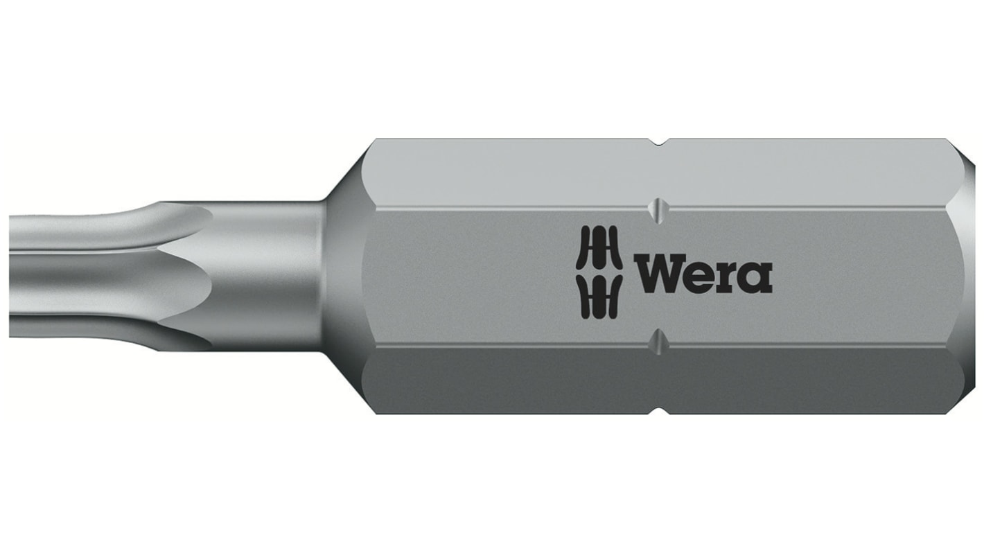 Wera Tamperproof Torx Screwdriver Bit, T10 Tip