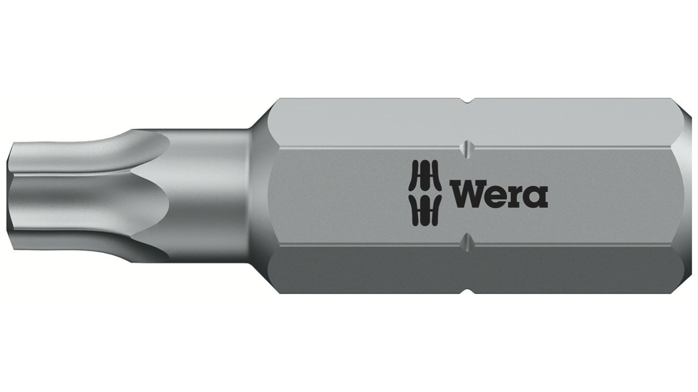 Wera Tamperproof Torx Screwdriver Bit, T20 Tip