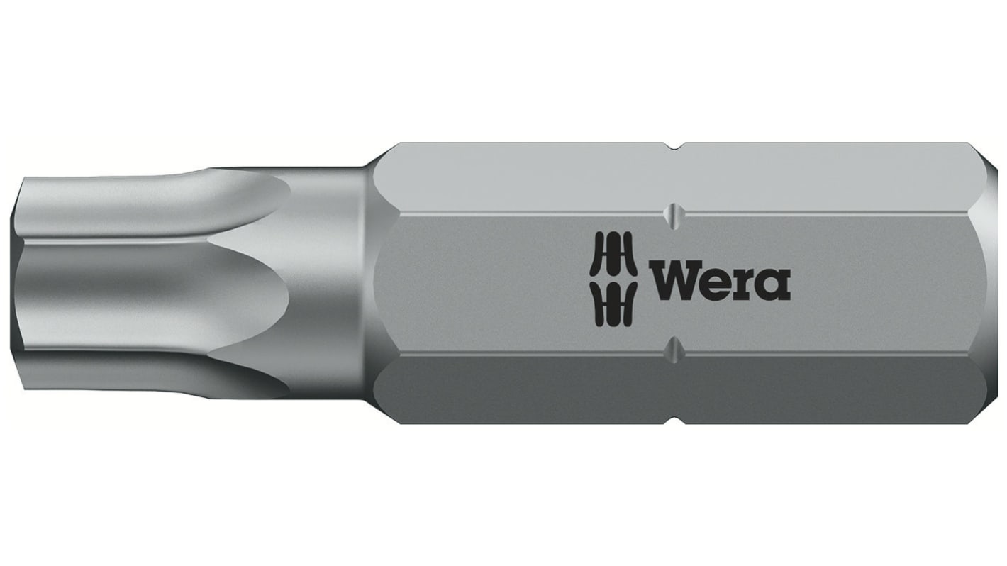 Wera Tamperproof Torx Screwdriver Bit, T30 Tip