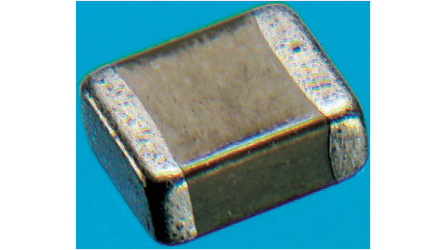 Murata 680pF Multilayer Ceramic Capacitor MLCC, 16V dc V, ±10% , SMD