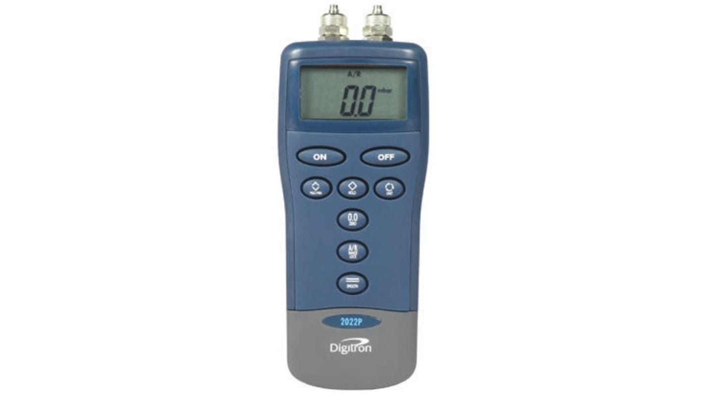 Digitron 2000P Differential Digital Pressure Meter With 2 Pressure Port/s, Max Pressure Measurement 2bar