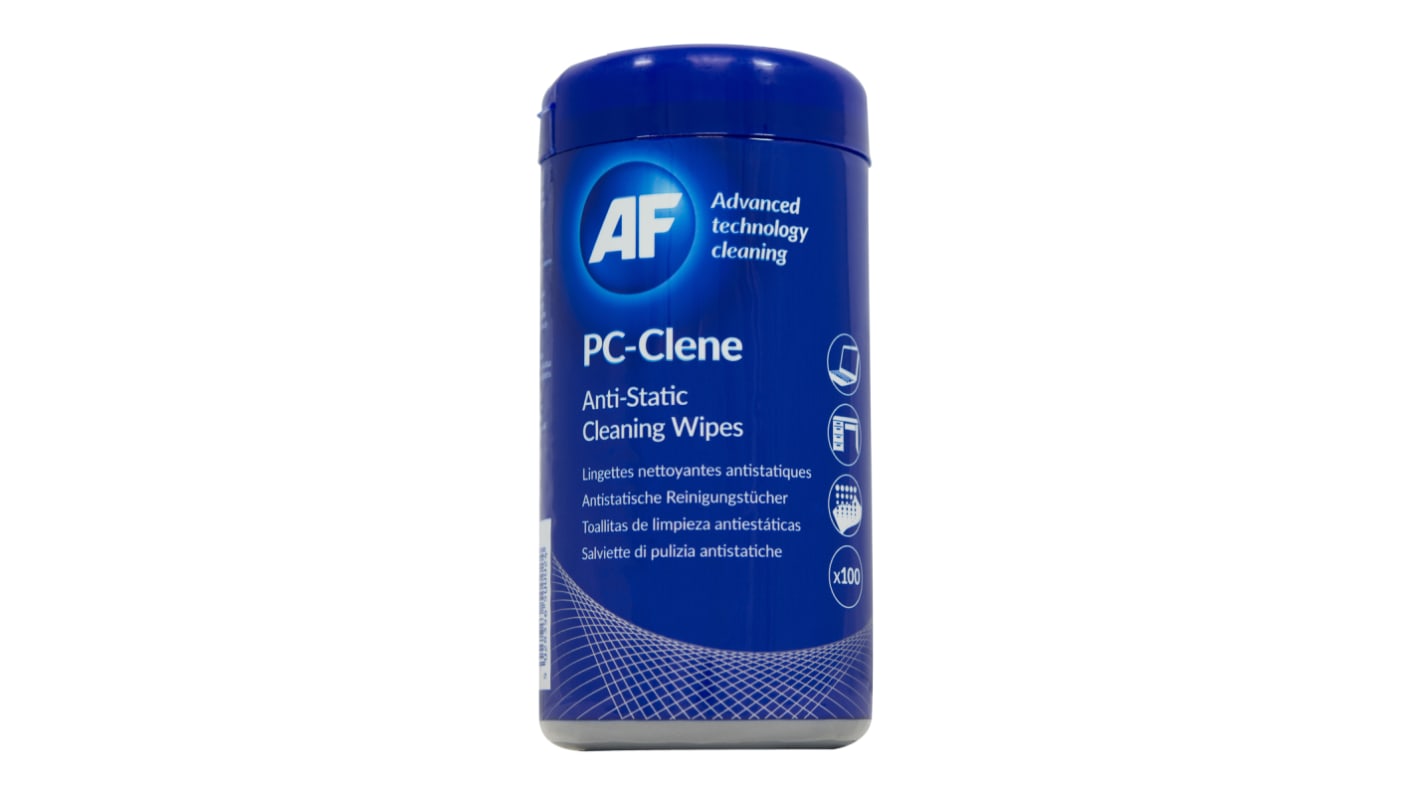 AF PC-Clene Wet Screen Wipes, Dispenser Box of 100