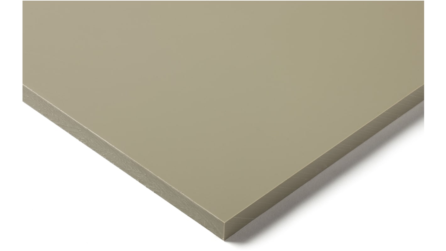 Lámina de plástico, Beige, 1000mm x 500mm x 15mm