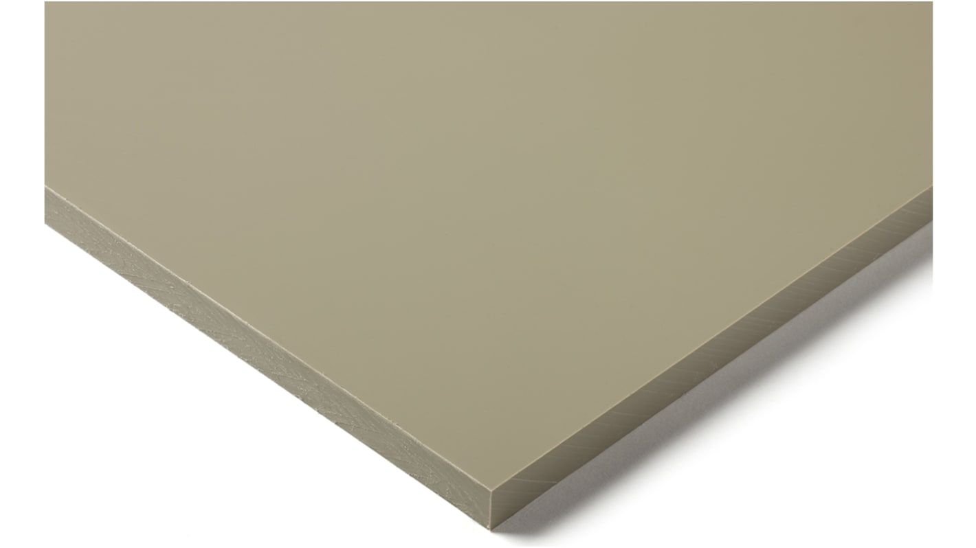 Lámina de plástico, Beige, 1000mm x 500mm x 25mm