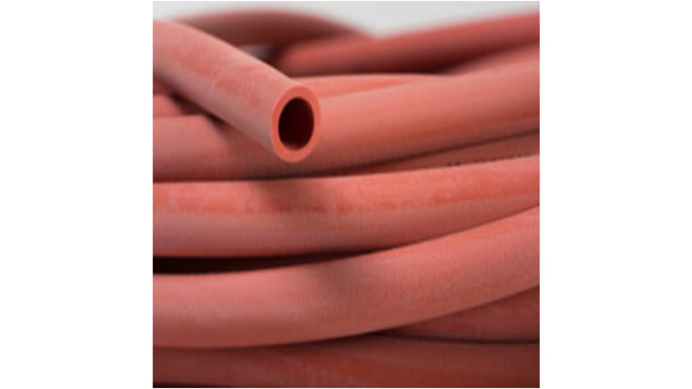 Saint Gobain Versilon™ GSR Flexible Tube, Natural Rubber, 6mm ID, 10mm OD, Red, 25m