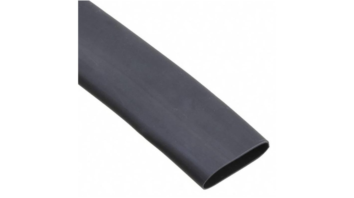 TE Connectivity Adhesive Lined Heat Shrink Tubing, Black 32mm Sleeve Dia. x 1.2m Length 4:1 Ratio, ATUM Series