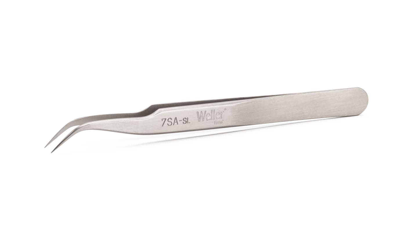 Weller Erem 120 mm, Stainless Steel, Pointed; Relieved, Tweezers