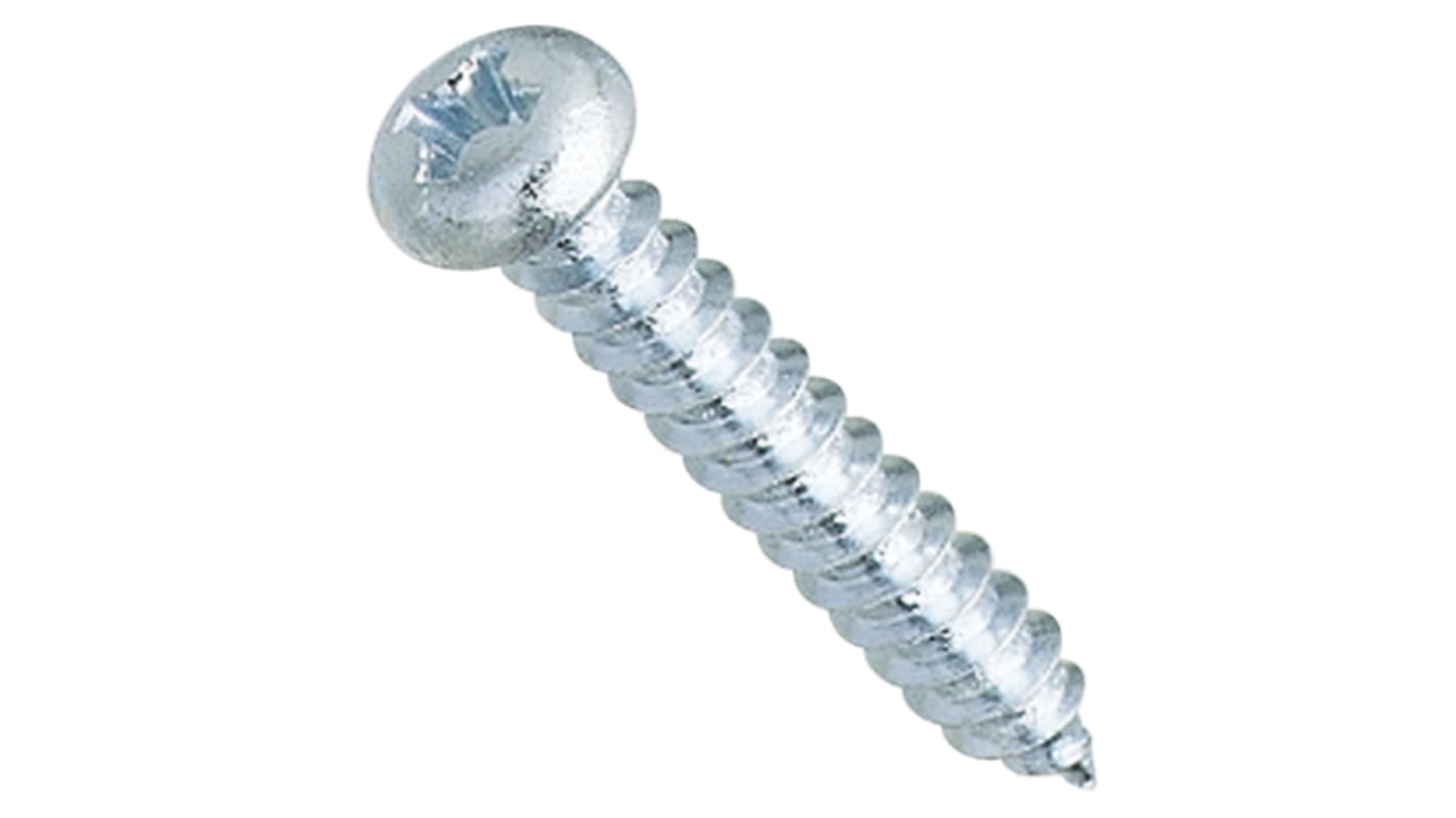 Yahata Neji Steel Pan Head Self Tapping Screw, M5 x 35mm Long