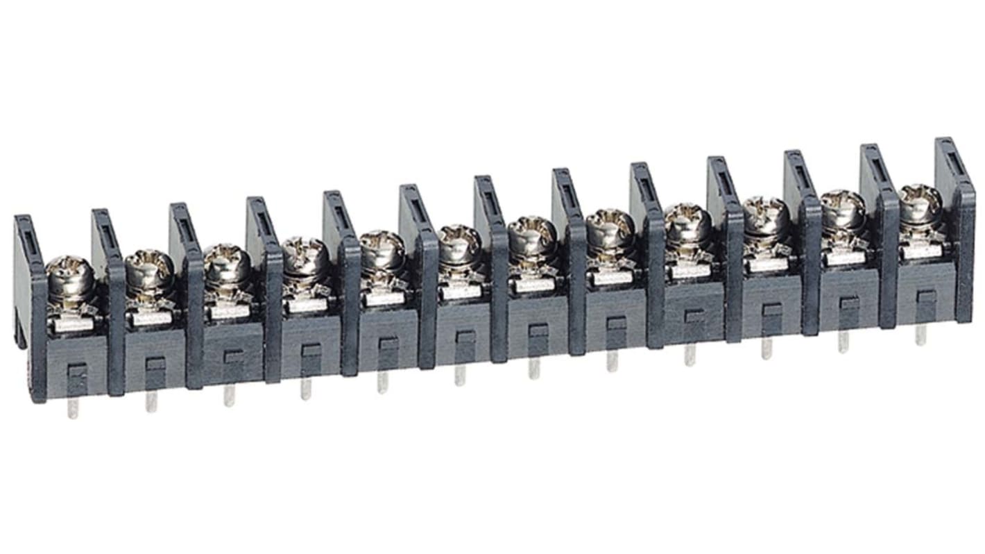 Idec BP1 基板用端子台, 10A, 250 V, 7.62mmピッチ, 1列, 12極