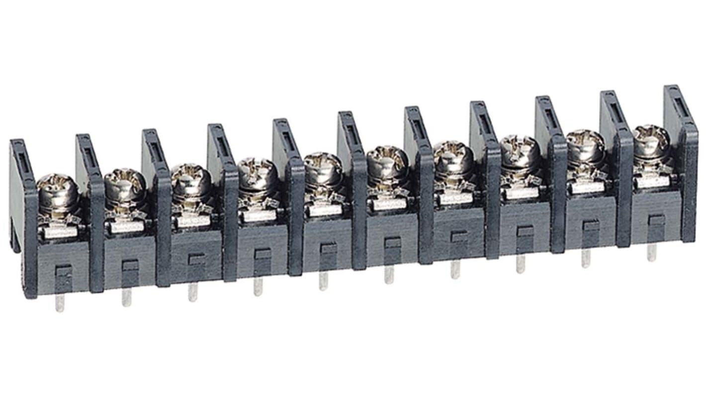 Idec BP1 基板用端子台, 15A, 250 V, 10mmピッチ, 1列, 10極
