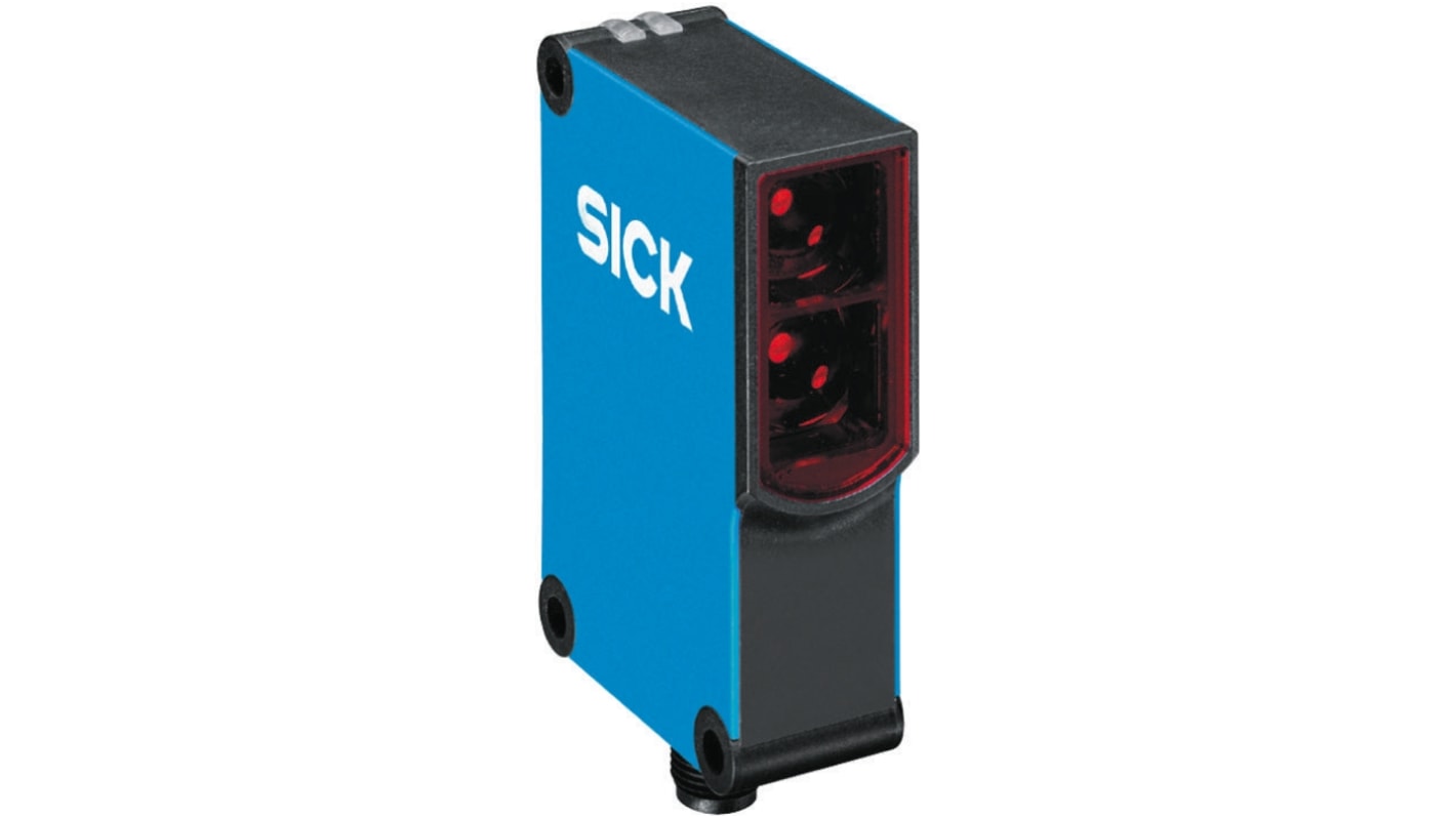 Rs-Online Sensore fotoelettrico Rettangolare SICK a diffusione rilevamento 30 mm → 1 1 m. uscita Relè